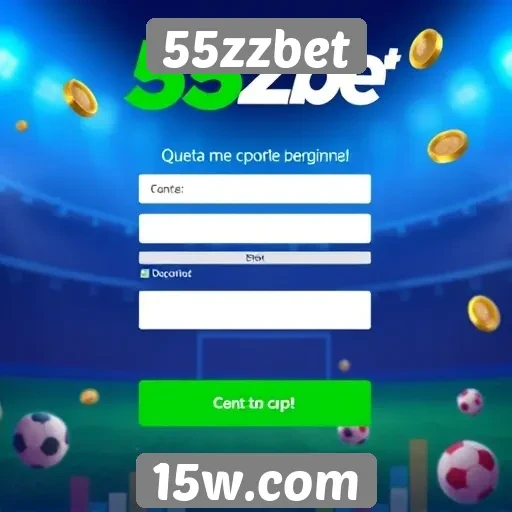 Como criar uma conta no site 55zzbet