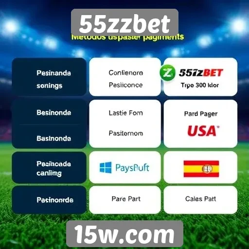 Métodos de pagamento oferecidos pelo 55zzbet